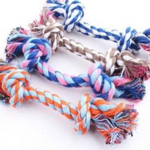 Braided Bone Rope Chew Knot