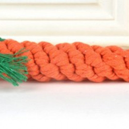 Braided Rope Carrot Toys for Dogs