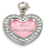 Rhinestones Enamel Mini Photo Frame Dog Tag